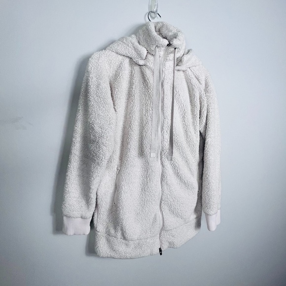 Athleta Tugga Long Line Sherpa Fleece Jacket Size XS MSRP $168 - Picture 7 of 15